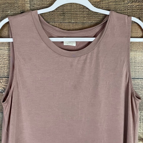Mote Mauve Pink Drop Waist Tank Top Size Large - Picture 2 of 10